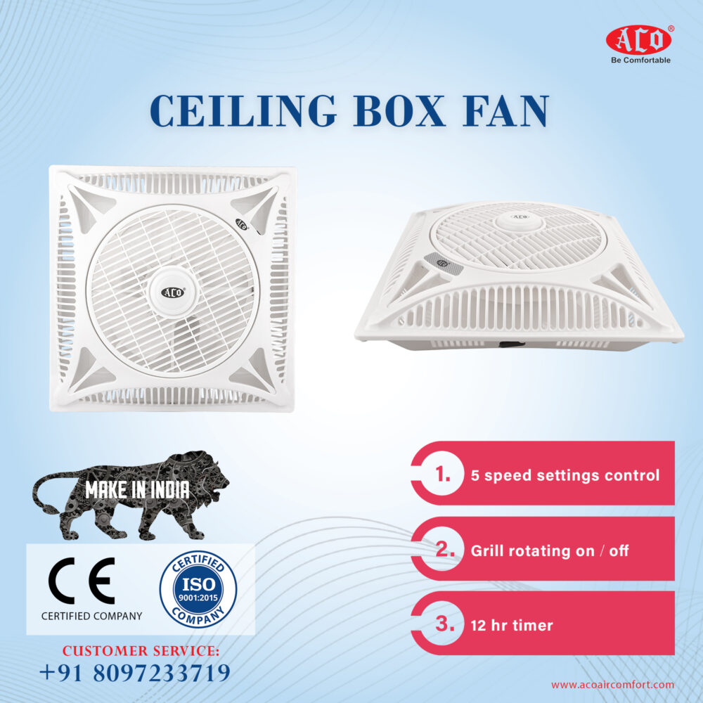 CEILING BOX FAN AP-1624-R - Image 6